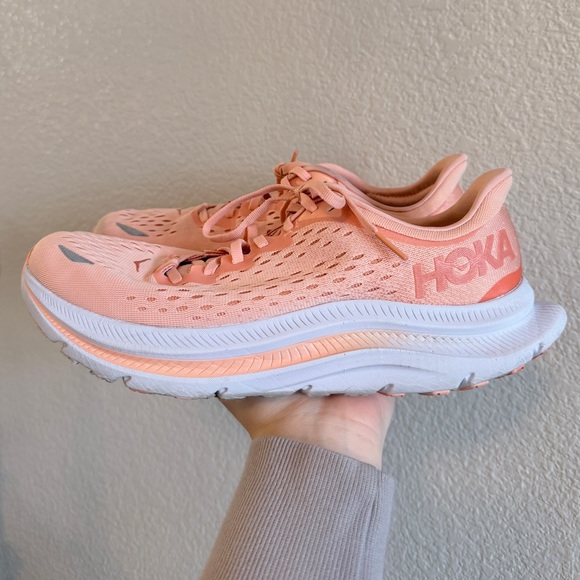 Hoka Kawana Road Running Shoes/Sneakers in ‘Peach Parfait/Coral’ - Women’s 10.5 - Picture 3 of 10